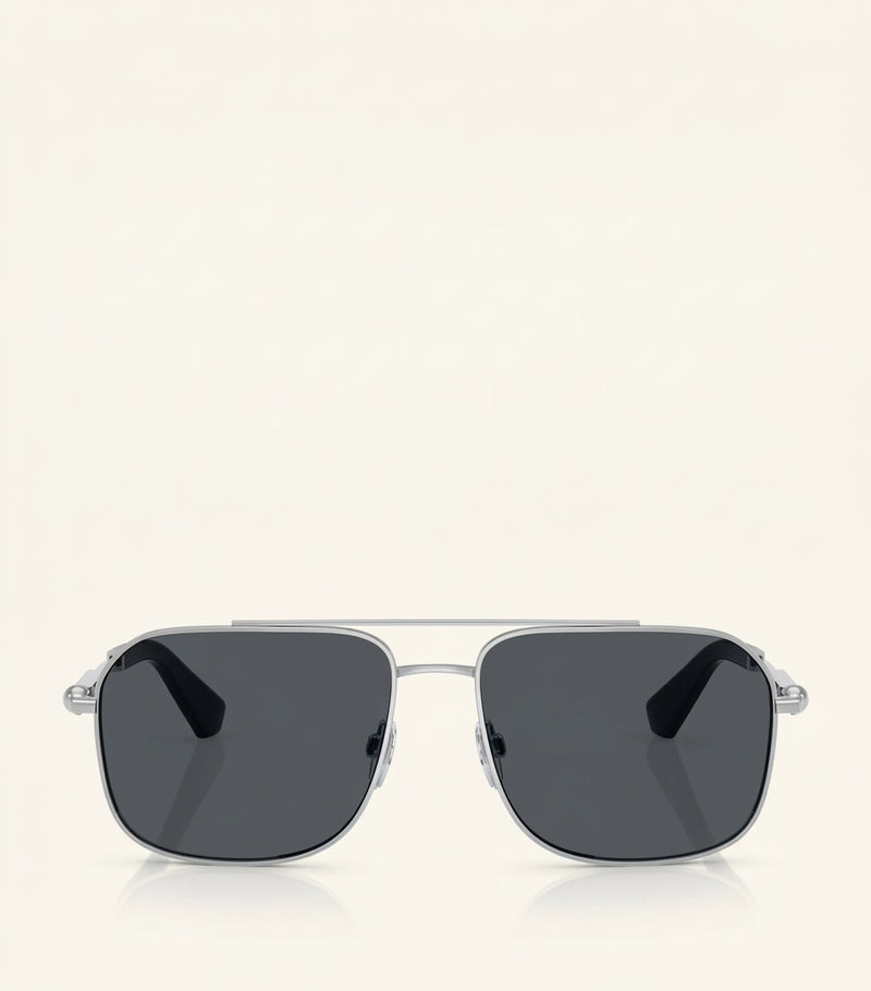 Burberry square sunglasses with metal frame, imported from the UK