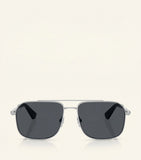 Burberry square sunglasses with metal frame, imported from the UK