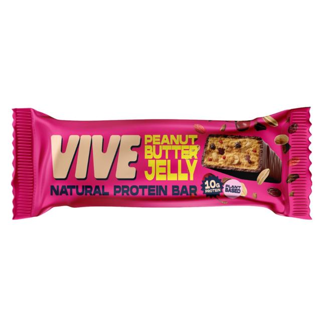 Vive Vegan Chocolate Protein Bars- Peanut Butter Jelly   49g