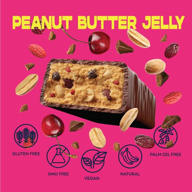 Vive Vegan Chocolate Protein Bars- Peanut Butter Jelly   49g