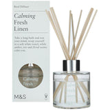 M&S Fresh Linen Reed Diffuser   80ml GOODS M&S   