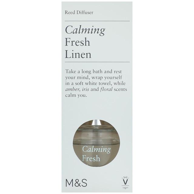 M&S Fresh Linen Reed Diffuser   80ml GOODS M&S   