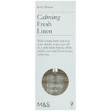 M&S Fresh Linen Reed Diffuser   80ml GOODS M&S   