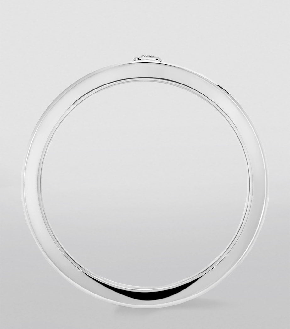 Messika Move titanium ring with diamond 0.05ct, imported from the UK