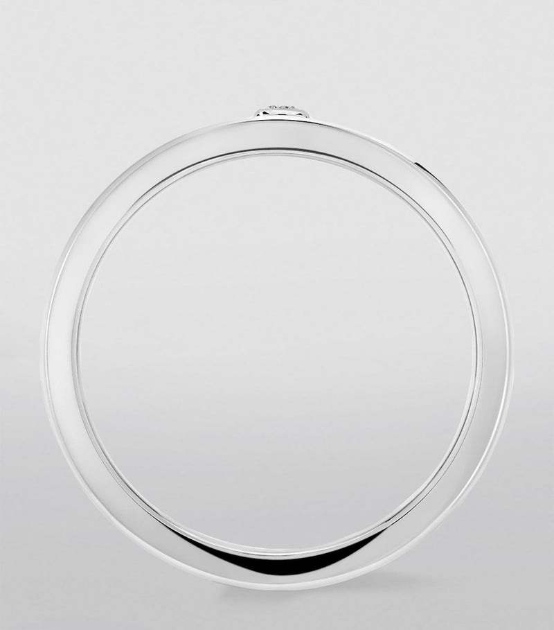 Messika Move titanium ring with diamond 0.05ct, imported from the UK