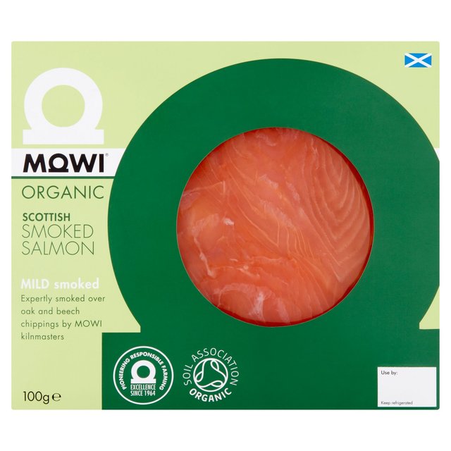 Mowi Organic Smoked Salmon Slices   100g