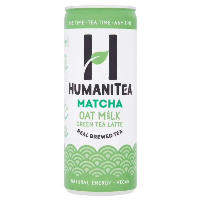 HumaniTea Matcha Oat Milk Green Tea Latte   250ml GOODS M&S   