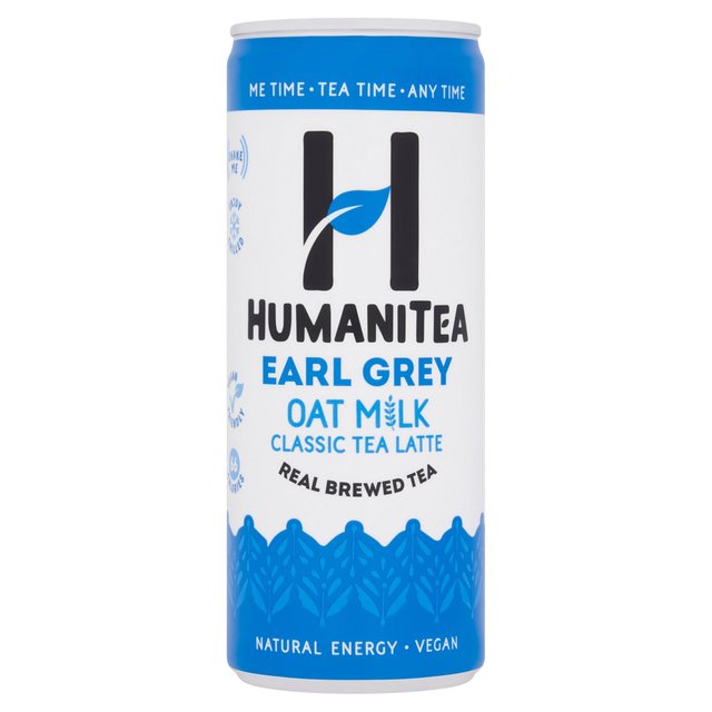 HumaniTea Earl Grey Oat Milk Classic Tea Latte   250ml GOODS M&S   