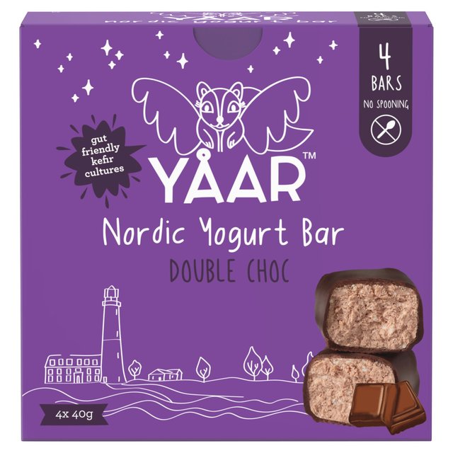 YAAR Nordic Yogurt Bar Double Chocolate Multipack   4 x 40g GOODS M&S   