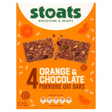 Stoats Orange & Chocolate Porridge Oat Bars   4 x 42g GOODS M&S   