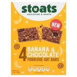 Stoats Banana & Chocolate Porridge Oat Bars   4 x 42g GOODS M&S   