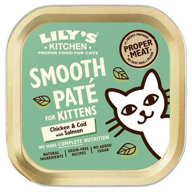 Lily's Kitchen Chicken & Cod with Salmon Pate for Kittens   85g GOODS M&S   