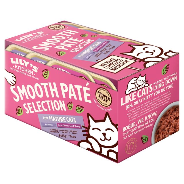 Lily's Kitchen Pate Selection for Mature Cats   8 x 85g