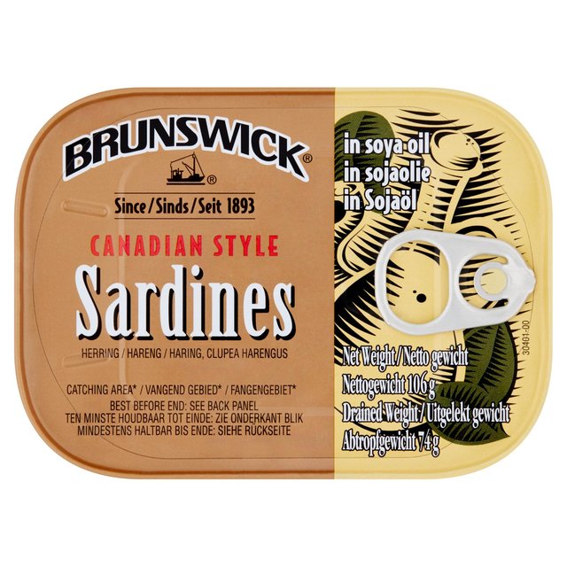 Brunswick Sardines in Soya Oil   106g GOODS M&S   