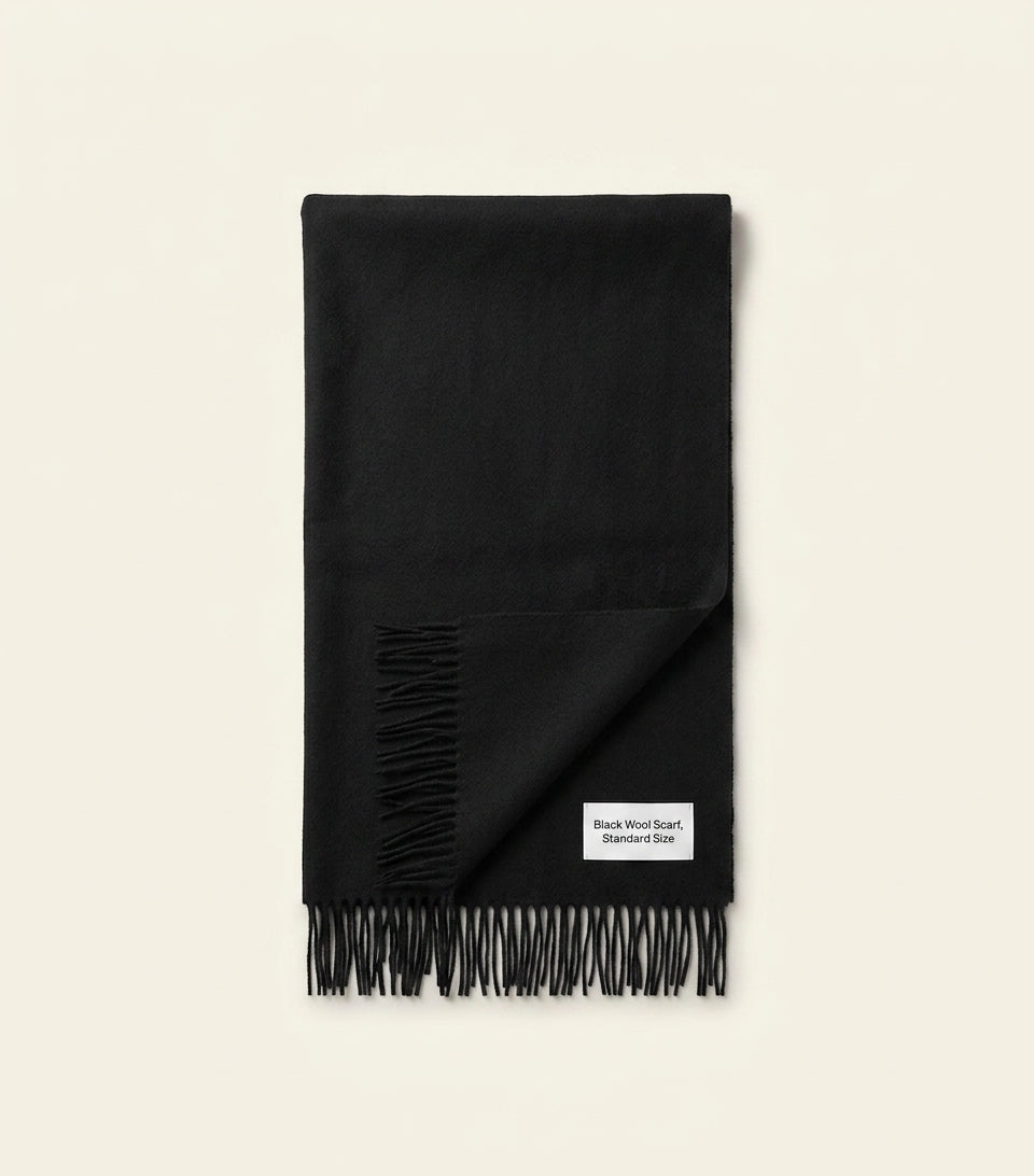 Mulberry small Merino wool scarf 200cm - British product