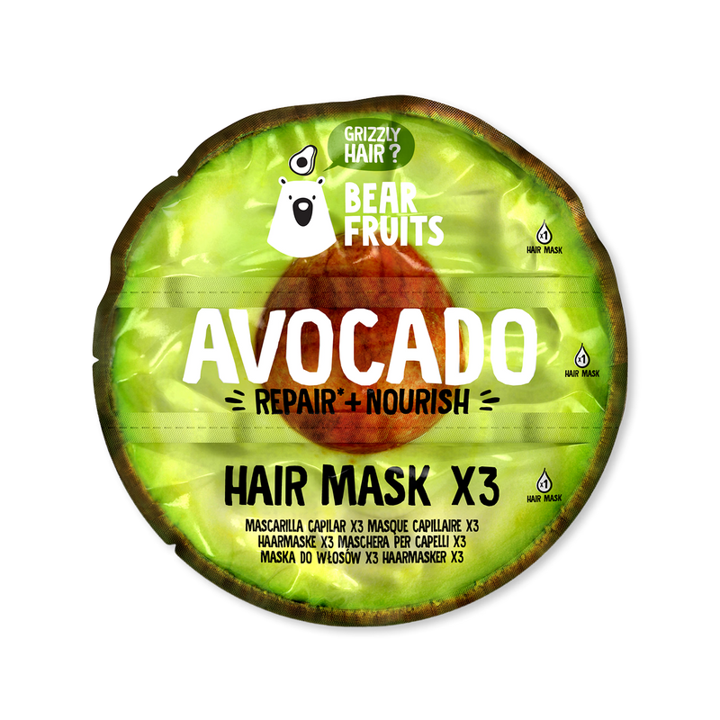 Bear Fruits avocado oil hair mask 60ml - British product