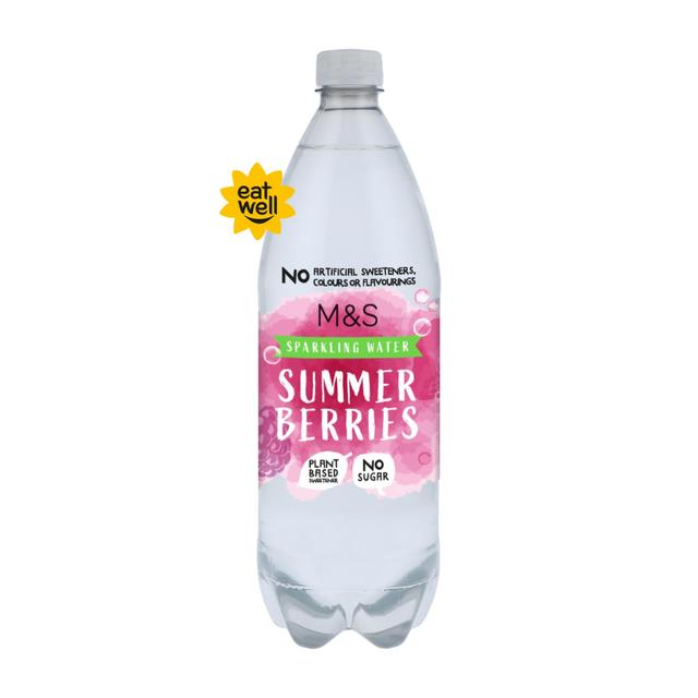 M&S Sparkling Summer Berries Water   1L