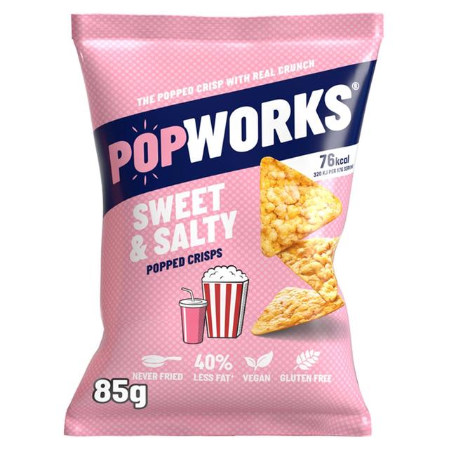 PopWorks Sweet & Salty Popped Crisps Sharing Bag   85g