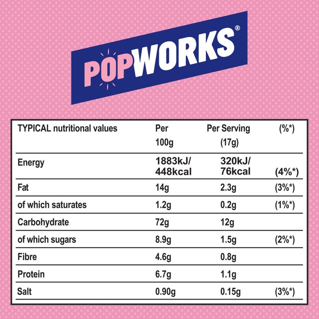 PopWorks Sweet & Salty Popped Crisps Sharing Bag   85g GOODS M&S   