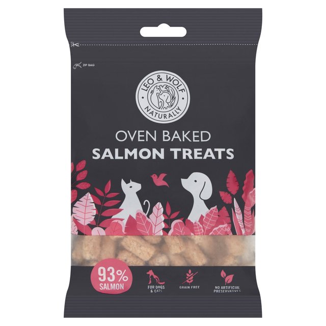 Leo & Wolf Oven Baked Salmon Treats for Cats and Dogs   100g