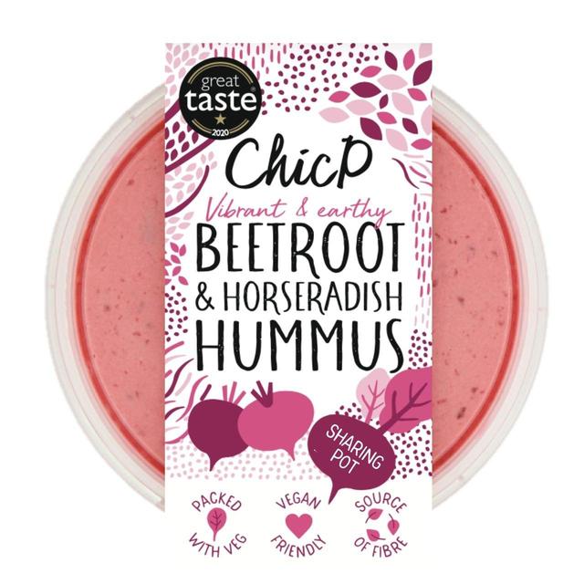 ChicP Sharing Table Beetroot & Horseradish hummus Pot   300g GOODS M&S   