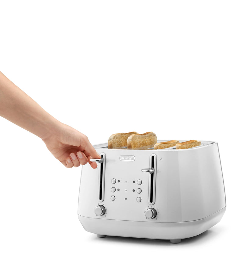 De'Longhi Eclettica four-slot toaster with extra lift function - British product