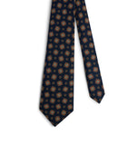 Dunhill mulberry silk printed tie - UK version