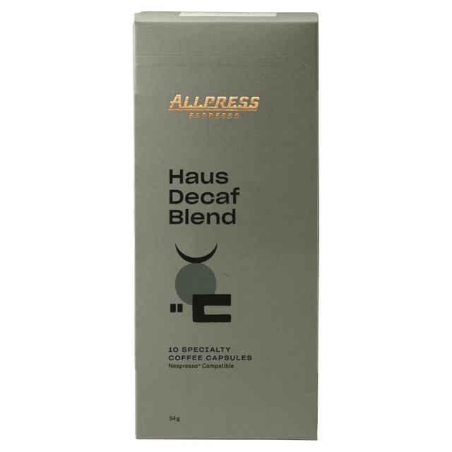 Allpress Espresso - Haus Decaf Blend Specialty Coffee Capsules   10 per pack