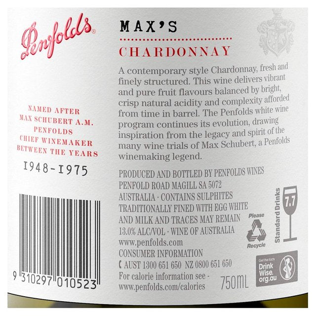 Penfolds Max's Chardonnay   75cl GOODS M&S   