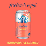 Aqua Libra Blood Orange & Mango Infused Sparkling Water   4 x 330ml GOODS M&S   