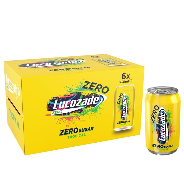 Lucozade Energy Zero Tropical   6 x 330ml