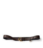 Prada leather belt gold buckle, UK version