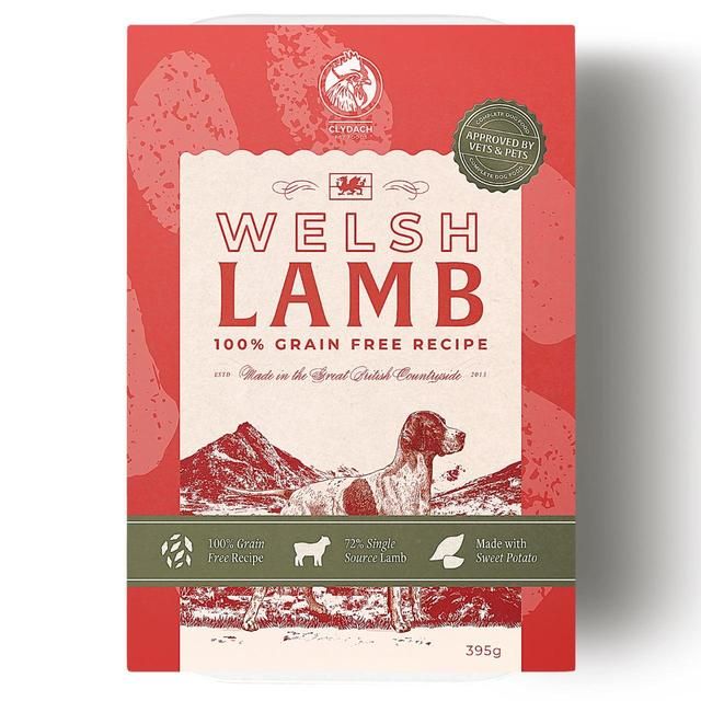 Clydach Farm Grain Free Welsh Lamb Wet Dog Food   395g