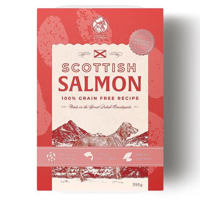 Clydach Farm Grain Free Scottish Salmon Wet Dog Food   395g