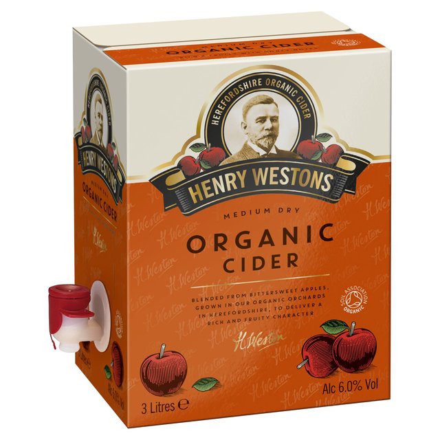 Henry Westons Organic Still Cider   3L