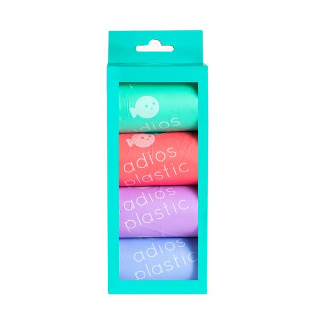 Adios Compostable Dog Poo Bags - Rainbow    60 per pack GOODS M&S   