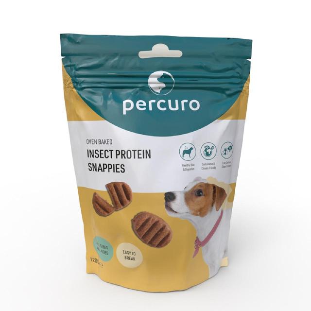 Percuro Snappies Insect Protein Oven Baked Dog Treats   120g