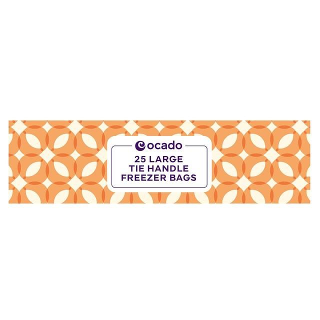 Ocado Large Tie Handle Freezer Bags   25 per pack GOODS M&S   