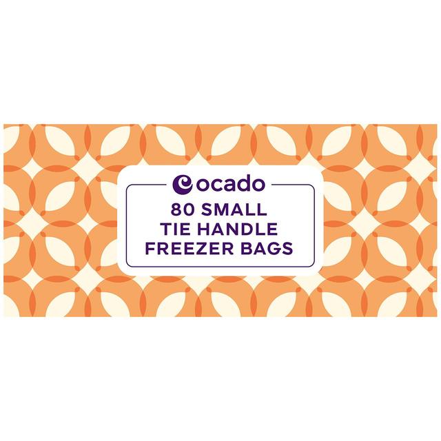 Ocado Small Tie Handle Freezer Bags   80 per pack