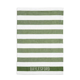 Daylesford White Stripe Green Tea Towel GOODS M&S   