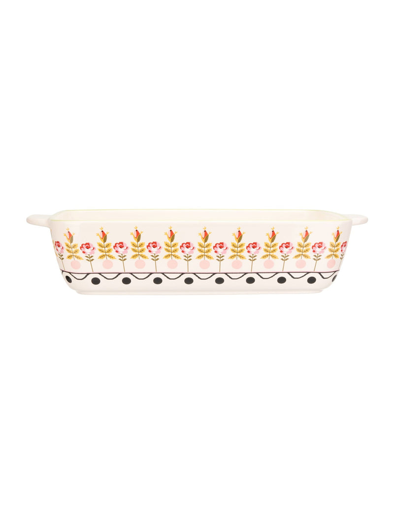 Cath Kidston cream ceramic roasting dish 33cm - British product