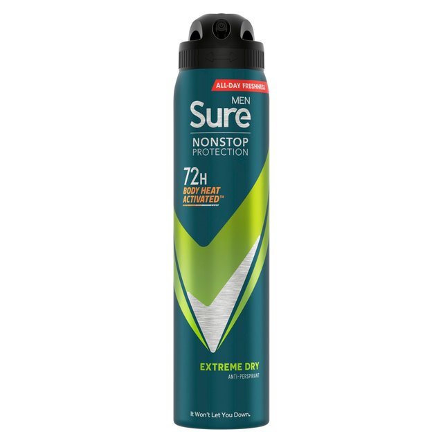 Sure Men 72hr Nonstop Protection Extreme Dry Antiperspirant Deodorant   250ml GOODS M&S   