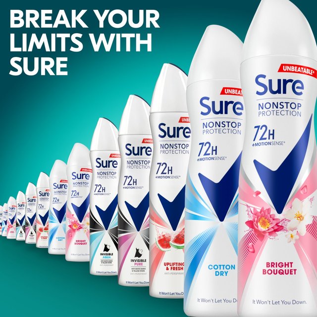 Sure Women 72 órás Nonstop Protection Bright Bouquet izzadásgátló dezodor 250ml GOODS M&S