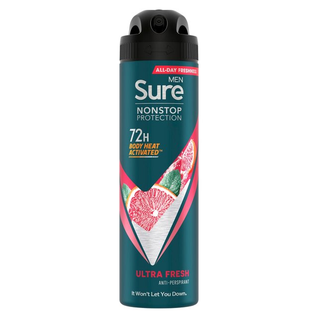 Sure Men 72hr Nonstop Protection Ultra Fresh Antiperspirant Deodorant   150ml GOODS M&S   