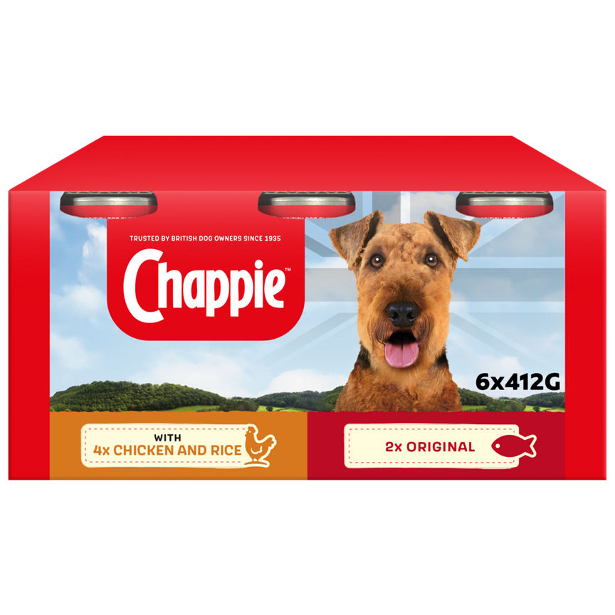 Chappie Adult Wet Dog Food Tins Favourites in Loaf Dog Food & Accessories ASDA   