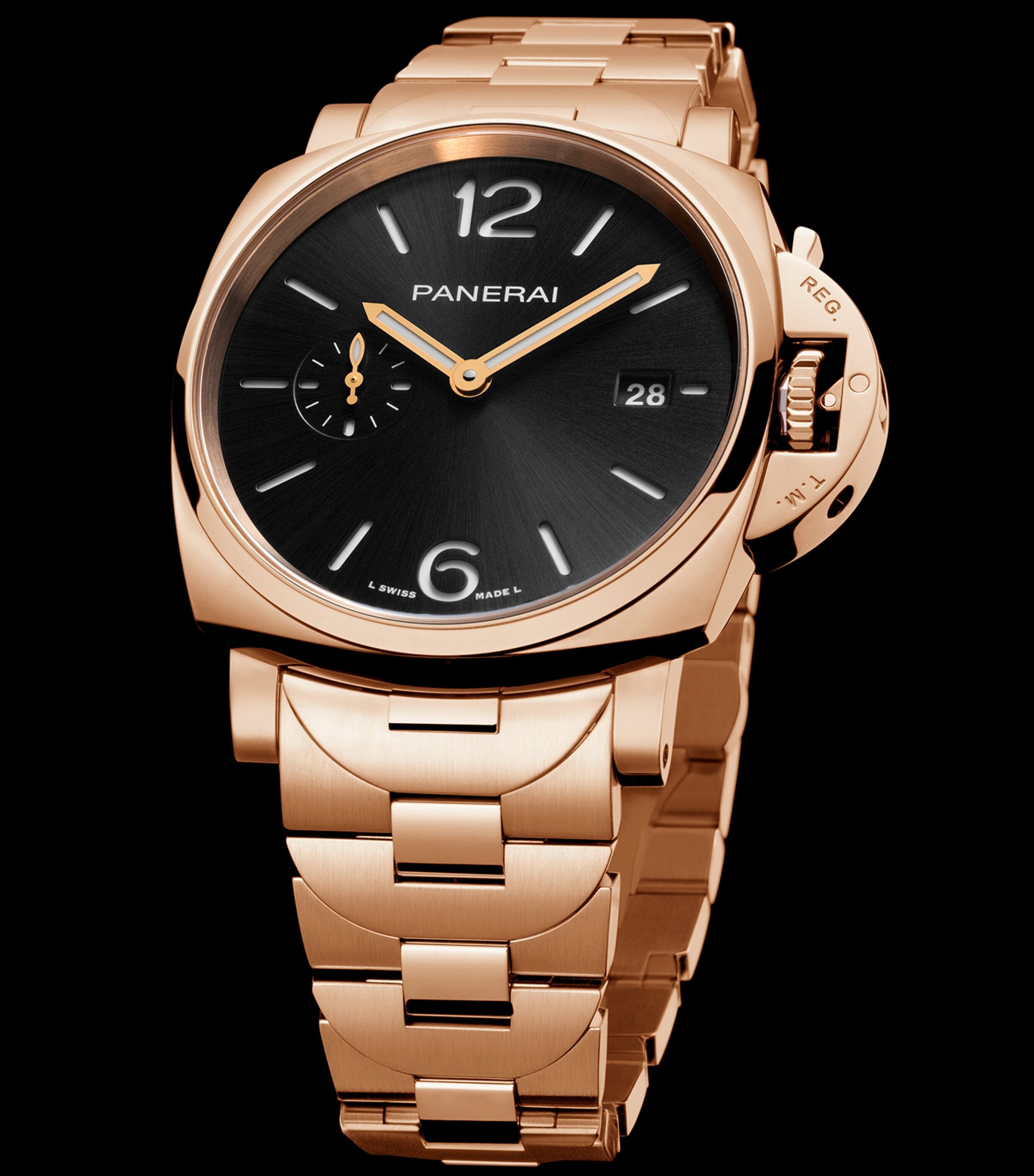 Panerai Luminor Due rose gold watch 42mm (British brand)