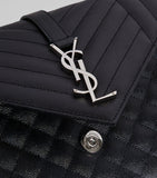 Saint Laurent medium envelope matelassé shoulder bag (British brand)