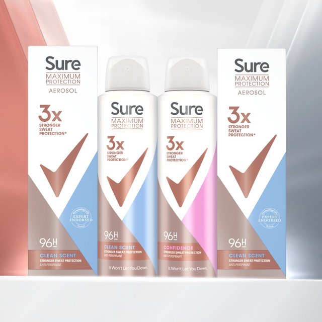 Sure Women 96 שעות הגנה מקסימלית ביטחון אנטי זיעה 150 מ"ל GOODS M&S