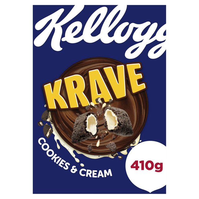 Kellogg's Krave Cookies & Cream Breakfast Cereal   375g