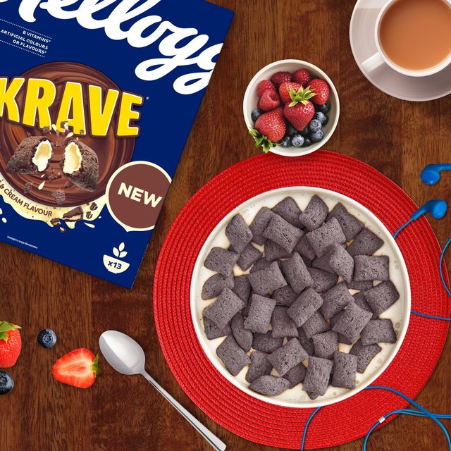 Kellogg's Krave Cookies &amp; Cream Breakfast Cereal   375g